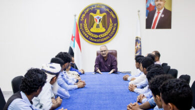 صورة نائب الأمين العام يلتقي طلاب مدرسة الضالع النموذجية