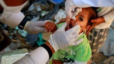 صورة تحصين 1.18 مليون طفل ضد شلل الأطفال