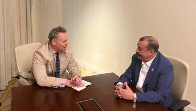 صورة اللواء بن بريك يناقش مع نائب السفير الاسترالي في الرياض مستجدات المشاورات والأوضاع السياسية والاقتصادية وجهود مكافحة الإرهاب