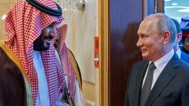 صورة بوتين يناقش مع بن سلمان تطورات الأوضاع في اليمن