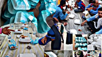 صورة مبادرة متطوعين للخير توزع 600وجبة افطار في أبين