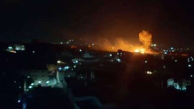 صورة مليشيا الحوثي تقصف مأرب بصاروخ باليستي