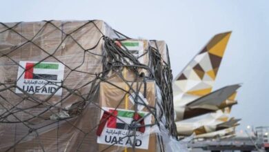 صورة الإمارات ترسل 30 طنا من الإمدادات الغذائية والإغاثية إلى أوكرانيا