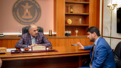 صورة الرئيس الزُبيدي يلتقي المدير التنفيذي لشركة النفط