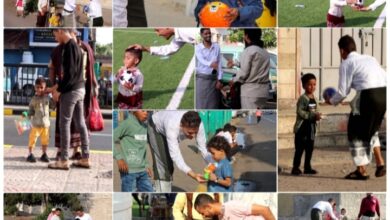 صورة مؤسسة سلام تنفذ حملة بعنوان “فرحه العيد تكتمل بفرحه أطفالنا” بالعاصمة عدن