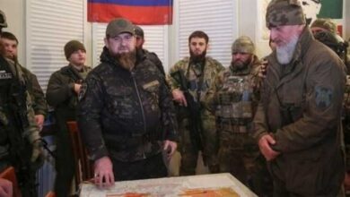 صورة الرئيس الشيشاني يعلن السيطرة على مدينة بوباسنا شرقي أوكرانيا