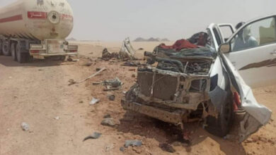 صورة نجاة سائق بأعجوبة بعد وفاة جميع الركاب في حادث سير مروع