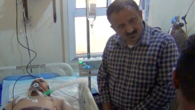 صورة الوكيل النوبة يتفقد جرحى تفجير خور مكسر الإرهابي في عدد من مستشفيات العاصمة عدن