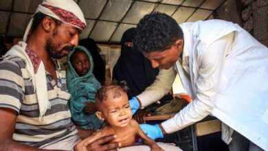 صورة منظمة دولية : أطفال اليمن ما زالوا يموتون من الجوع