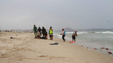 صورة خفر سواحل حضرموت تنقذ 4 أشخاص من الغرق في المكلا