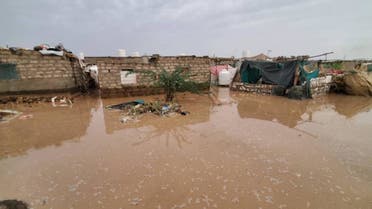 صورة تضرر 449 أسرة نازحة جراء السيول في مأرب اليمنية