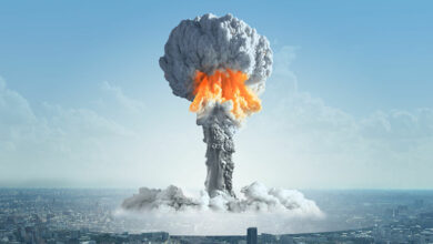 صورة العالم على أعتاب حرب نووية