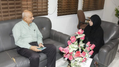صورة القائم بمهام رئيس تنفيذية انتقالي العاصمة عدن يلتقي مديرة مكتب التخطيط والتعاون الدولي