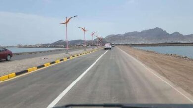 صورة افتتاح الخط البحري في العاصمة عدن بعد تأهيله