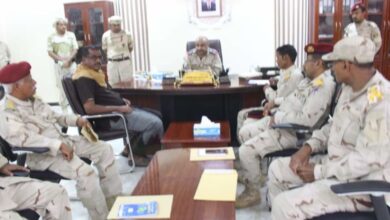 صورة قائد المنطقة العسكرية الثانية يجتمع برؤساء الشُعب لمناقشة ترتيبات العمل خلال المرحلة القادمة