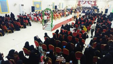 صورة برعاية الرئيس الزبيدي..  تنظيم حفل توديعي لـ 88 طالب وطالبة من كلية التربية بأبين