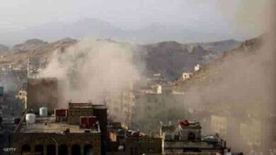 صورة قصف مدفعي حوثي يستهدف منطقتين سكنيتين غرب تعز اليمنية