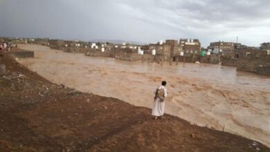 صورة ارتفاع عدد المتضررين من فيضانات اليمن إلى 51 ألف أسرة
