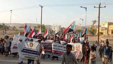 صورة مطالبات شعبية برحيل المنطقة العسكرية الأولى المحتلة لوادي وصحراء حضرموت