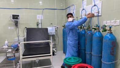 صورة الصحة العالمية: مستشفيات اليمن تعاني من نقص الأكسجين الطبي