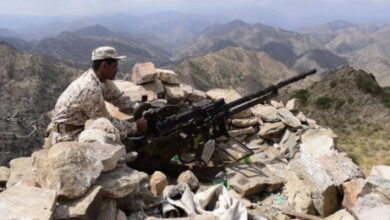 صورة اللواء الرابع حزم يحبط محاولة تسلل لمليشيا الحوثي في جبهة الصبيحة حيفان