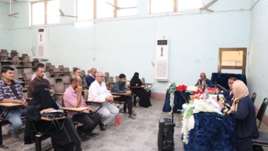 صورة نائب الأمين العام يحضر مناقشة رسالة الدكتوراة للباحث عبده البسيسي حول العنف المدرسي في مدارس التعليم الثانوي