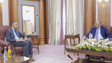 صورة الرئيس الزُبيدي يبحث مع القائم بأعمال سفير جمهورية الهند مجالات التعاون الثنائي