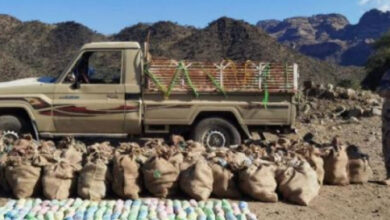 صورة حرس الحدود السعودي يحبط محاولات تهريب 68 طن قات