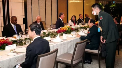 صورة وزير الدفاع الصيني لنظيره الأميركي: تايوان تمثل خطا أحمر بالنسبة لنا