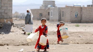 صورة “الصليب الأحمر”: 39% من اليمنيين يحصلون على المياه النظيفة