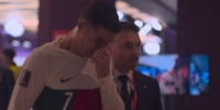 صورة رونالدو يبكي بعد الهزيمة من المنتخب المغربي