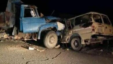 صورة سقوط ضحايا جراء حادث مروري مروع في لحج