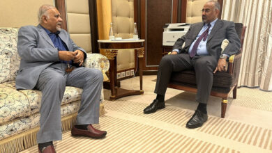 صورة الرئيس الزُبيدي يلتقي المستشار ياسين مكاوي