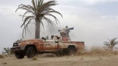 صورة القوات المشتركة تخمد نيران حوثية استهدفت أعيانًا مدنية جنوب الحديدة