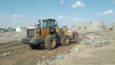 صورة استكمال حملة نظافة في منطقة رأس عمران بالبريقة