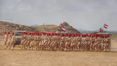 صورة أبين.. اللواء الثالث مشاه يدشّن العام التدريبي والمعنوي 2023م بعرض عسكري مهيب 