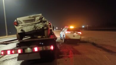 صورة نجاة ناشط جنوبي بأعجوبة من حادث مروري مروع بالسعودية