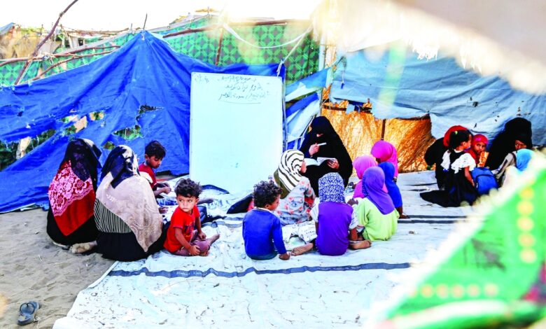 yemen conflict displaced education children