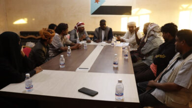 صورة تنفيذية انتقالي الغيضة تعقد اجتماعها الدوري لشهر يناير