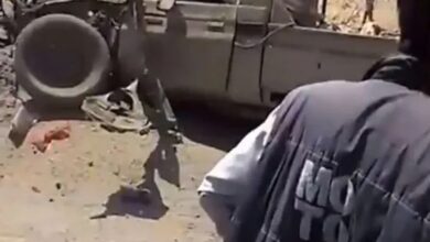 صورة إصابة جنديين بهجوم إرهابي في المحفد