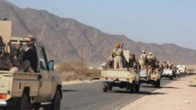 صورة قوات دفاع شبوة تكسر هجوما لمليشيا الحوثي باتجاه مرخة العليا