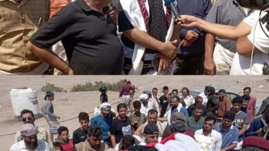 صورة رئيس انتقالي لحج يتقدم مشيعي جثمان الشهيد القائد عبدالهادي الشرفي في العاصمة عدن