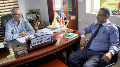 صورة الجعدي يلتقي وكيل وزارة الزراعة والري والثروة السمكية لقطاع الإنتاج الزراعي