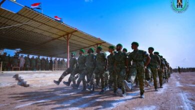 صورة تخرج دفعة جديدة من قوات احتياط القائد العام للحزام الأمني في العاصمة عدن