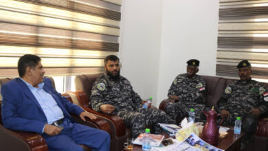 صورة رئيس تنفيذية انتقالي حضرموت يستقبل قائد قوات حماية المنشآت