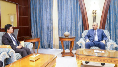 صورة الرئيس الزُبيدي يثمّن دور جمهورية الصين الشعبية وجهودها لإحلال السلام في منطقة الشرق الأوسط