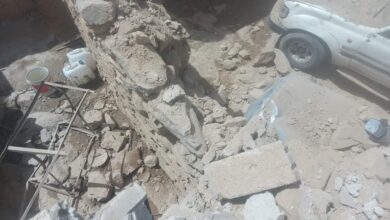 صورة يافع.. الحوثي يقصف مديرية الحد ويلحق أضرار بالمنازل
