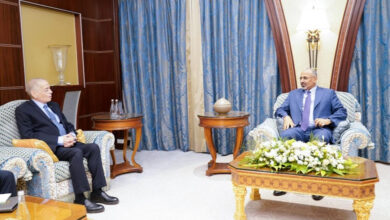 صورة الرئيس الزُبيدي وسفير الأردن يبحثان الدعم العسكري والأمني