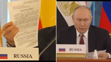 صورة بوتين يفجر زوبعة.. ورقة تكشف سر انسحاب الروس من كييف