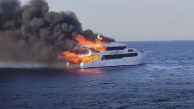 صورة مصر.. اندلاع حريق على متن مركب سياحي يقل 29 شخصا في البحر الأحمر